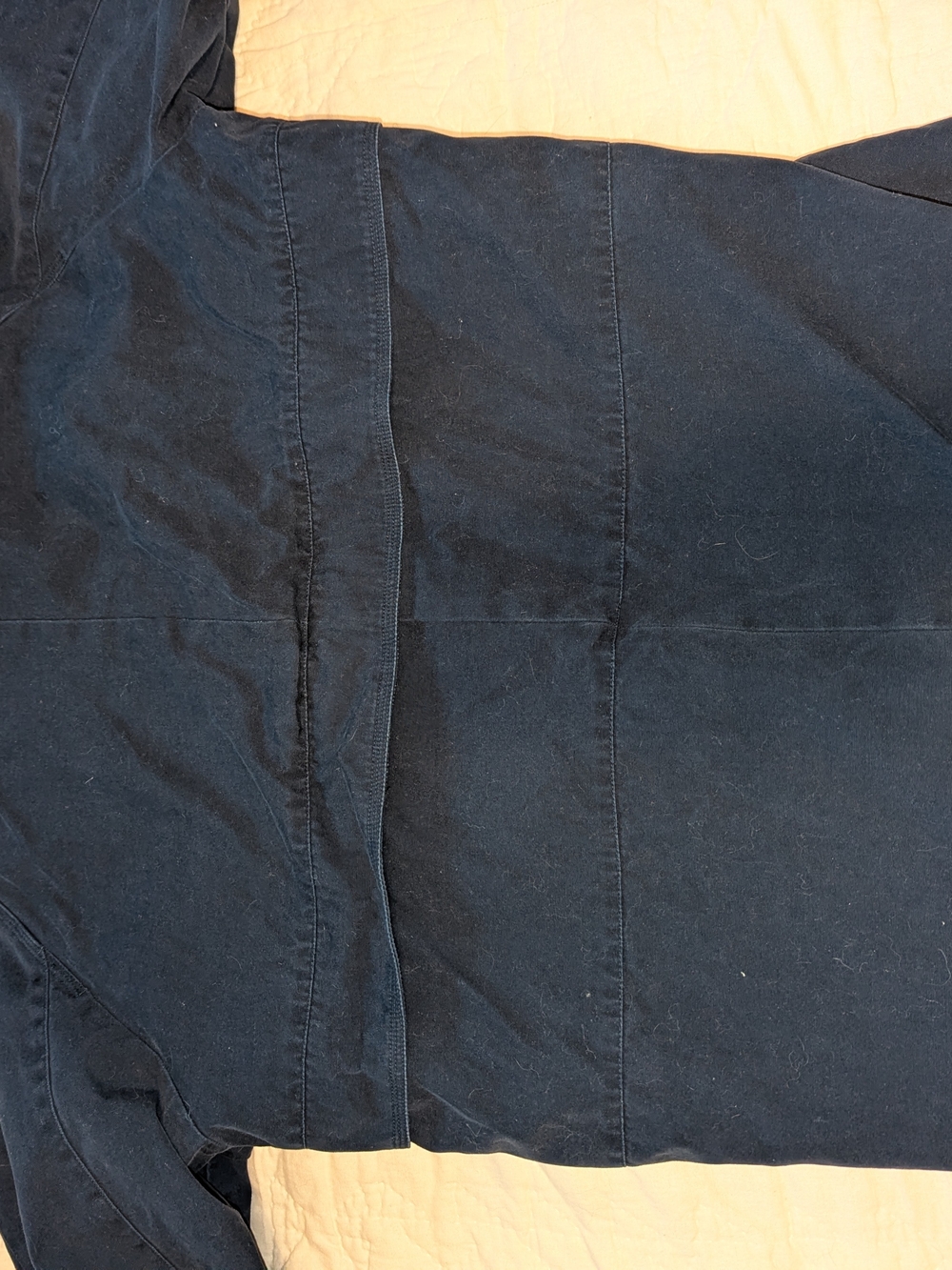 Classic Navy Cotton Jacket with Corduroy Trim Cambridge MS - Picture 5 of 6